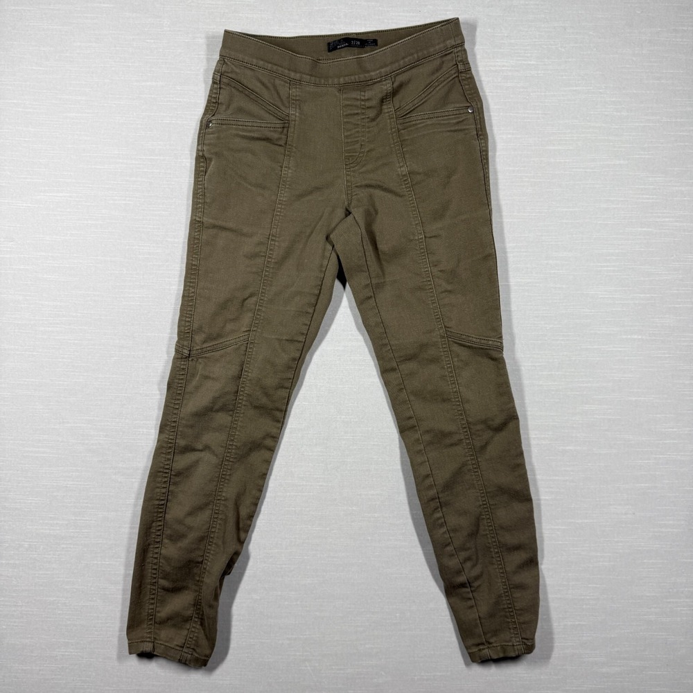 PrAna Pants Womens 2 26 Green Olive Skinny Hiking Outdoor Seam Pull On